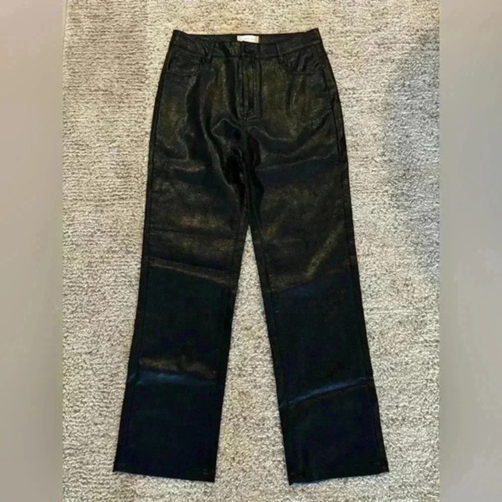 Altar’d State faux leather black pants size 27